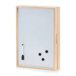 Schlüsselbox weiß/naturfarben 42 x 30 x 8 cm
