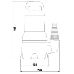 Schmutzwasser-Tauchpumpe '25000' 1100 W 25000 l/h