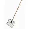 Schneeschieber Aluminium 50 x 35 cm, mit Holzstiel