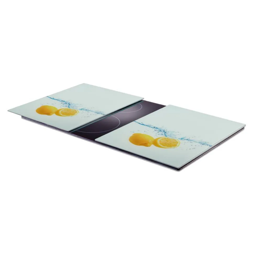 Schneidebrett 'Lemon Splash' mehrfarbig 40 x 0,8 x 52 cm