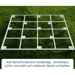 Schraubfundament für Gerätehaus Berry Typ 2, ohne Rahmen