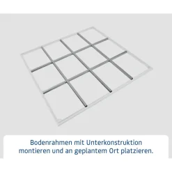 Schraubfundament für Gerätehaus Berry Typ 2, ohne Rahmen