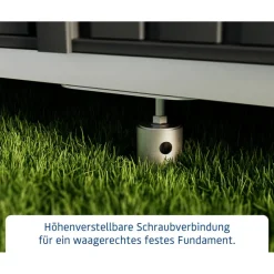 Schraubfundament für Gerätehaus 'Euroline' 7 Erdanker