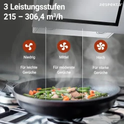 Schräghaube 'CH22020IXB' Edelstahl 60 cm