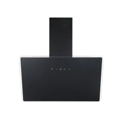 Schräghaube 'CH112080S' Metall/Glas schwarz 80 cm