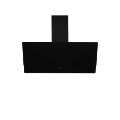 Schräghaube 'CH66038-90SAM' Metall/Glas schwarz 90 cm