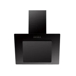 Schräghaube 'CH21060SBZ' Metall/Glas schwarz 60 cm