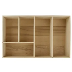 Schubladen-Box aus Buchenholz, 20 x 7 x 32 cm