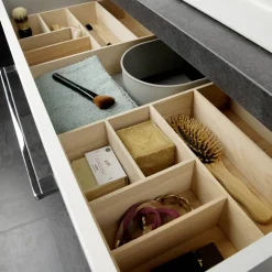 Schubladen-Box aus Buchenholz, 26 x 7 x 32 cm