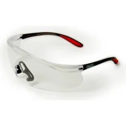 Schutzbrille schwarz/rot