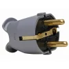 Schutzkontakt-Stecker silbern