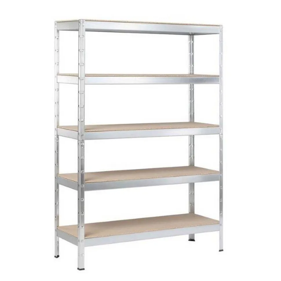 Schwerlast-Steckregal 180 x 130 x 45 cm, 5 Böden, verzinkt, Tragkraft 750 kg
