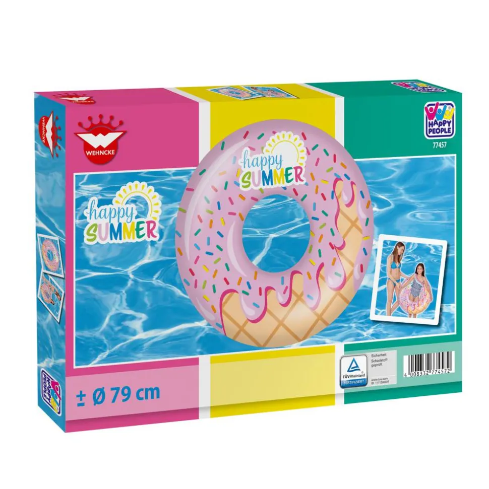 Schwimmring 'Happy Summer Eis' mehrfarbig Ø 79 x 20 cm