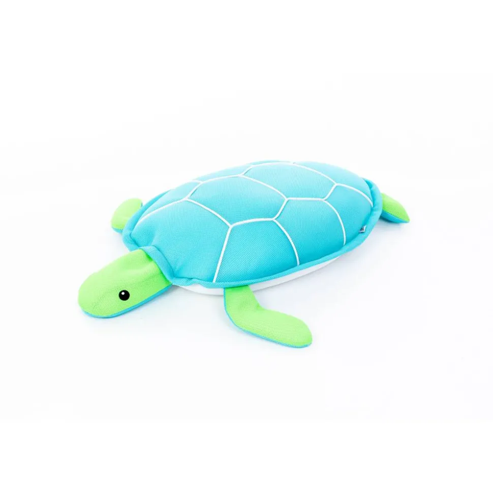Schwimmtier 'Buddy Schildkröte' blau Textil 82 x 100 x 15 cm