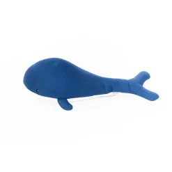 Schwimmtier 'Buddy Wal' blau Textil 50 x 104 x 38 cm