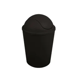 Schwingdeckeleimer 'Ako' schwarz 5,5 l
