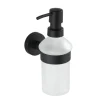 Seifenspender 'Bosio Black' Glas satiniert, 200 ml