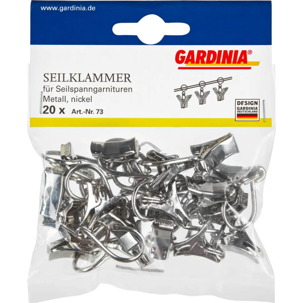 Seilklammern silbern 20 Stück