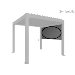Seitenmarkise für Pergola dunkelgrau 327 x 235 cm