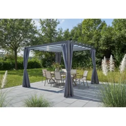 Seitenteile für Pavillon 'Eva' grau 4 Stück