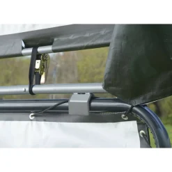 Seitenverkleidung für Weidezelt ohne Stahlgestell grün Polyethylen 370 x 150 cm