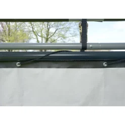 Seitenverkleidung für Weidezelt ohne Stahlgestell grün Polyethylen 370 x 150 cm