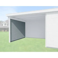 Seitenwand 235 cm Tiefe grau
