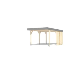 Seitenwand für Carport 225 x 218 x 1,8 cm