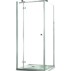 Seitenwand für Drehtür 'Winga' mit Antikalkbeschichtung 80 x 195 cm grau