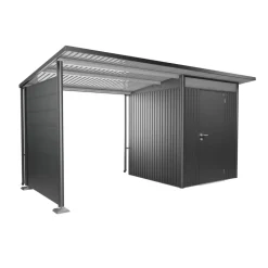 Seitenwand für Seitendach zu Gerätehaus AvantGarde A1,A5 dunkelgrau-metallic