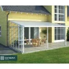Seitenwand für Terrassenüberdachung weiß 257 cm Acryl klar
