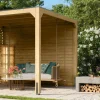 Seitenwand naturfarben 295 x 235 cm für Pavillon 'Cubus'