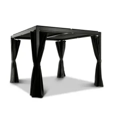 Seitenwände für Pavillon 'Mina' schwarz 4er-Set
