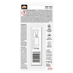 Sekundenkleber 'Flüssig Mini Trio' transparent 3 x 1 g