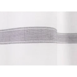 Ösenschal 'Ida' grau/weiß 140 x 255 cm