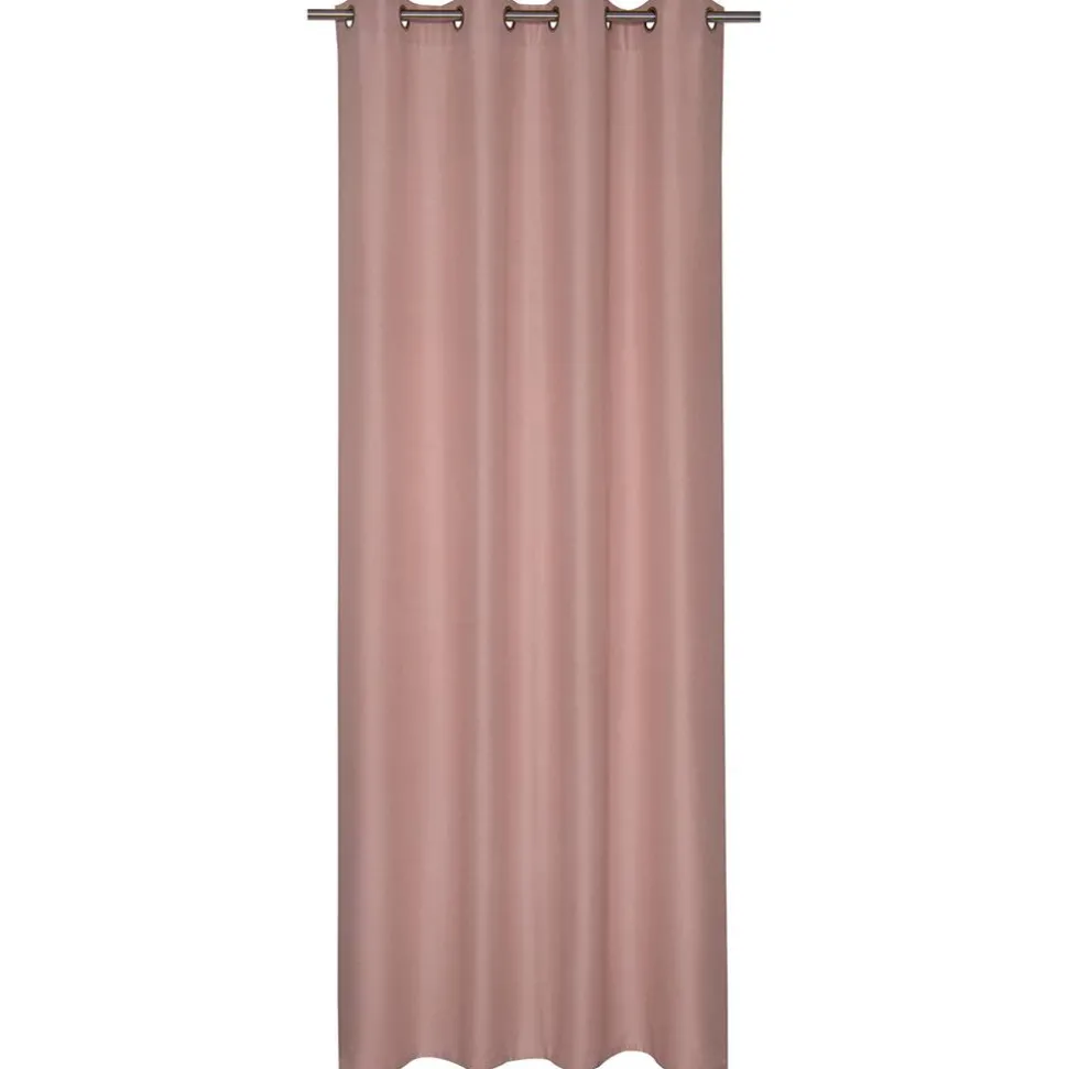Ösenschal 'Lino' Uni rosa 140 x 255 cm