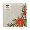 Servietten 'Xmas Flowers' bunt 33 x 33 cm 20 Stück