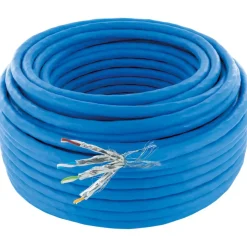 S/FTP-Netzwerkkabel CAT 8.1 blau 25 m