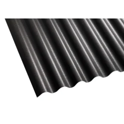 Shelltec-Wellplatte 'Sinus 95/34' schwarz 200 x 95 x 0,4 cm