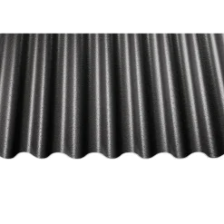 Shelltec-Wellplatte 'Sinus 95/34' schwarz 200 x 95 x 0,4 cm
