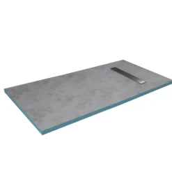 Showerboard grau 90 x 160 x 4 cm