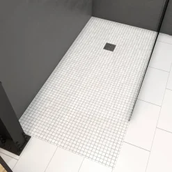 Showerboard grau 90 x 160 x 4 cm