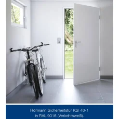 Sicherheits-Nebeneingangstür 'KSI 40' weiß 100 x 200 cm, rechts