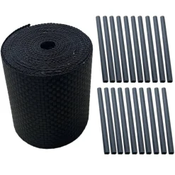 Sichtschutz Rattan anthrazit 100 x 19 cm