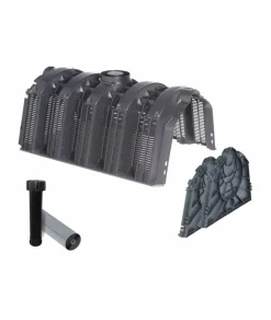 Sicker-Tunnel Versickerungsset schwarz 3000 l, 11,6 m