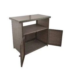 Sideboard 'Padua' Kaffeefarben 90 x 84 x 50 cm