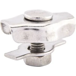 Simplex-Seilklemme Edelstahl A4 Ø 2 mm