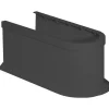 Siphonabdeckung schwarz 13,2 x 11 x 26,8 cm, zuschneidbar