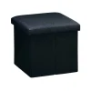 Sitzhocker schwarz 38 x 38 x 38 cm