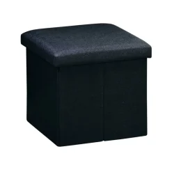 Sitzhocker schwarz 38 x 38 x 38 cm